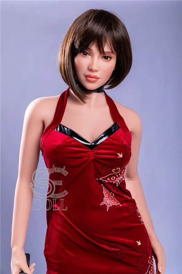 Real Life Black Short Hair Sex Doll Lina 163cm view 2