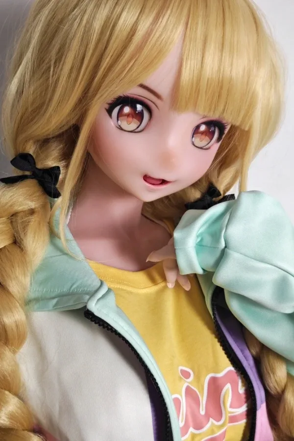 Pretty Blonde Anime Sex Doll Fujisaki Junko 148cm view 5