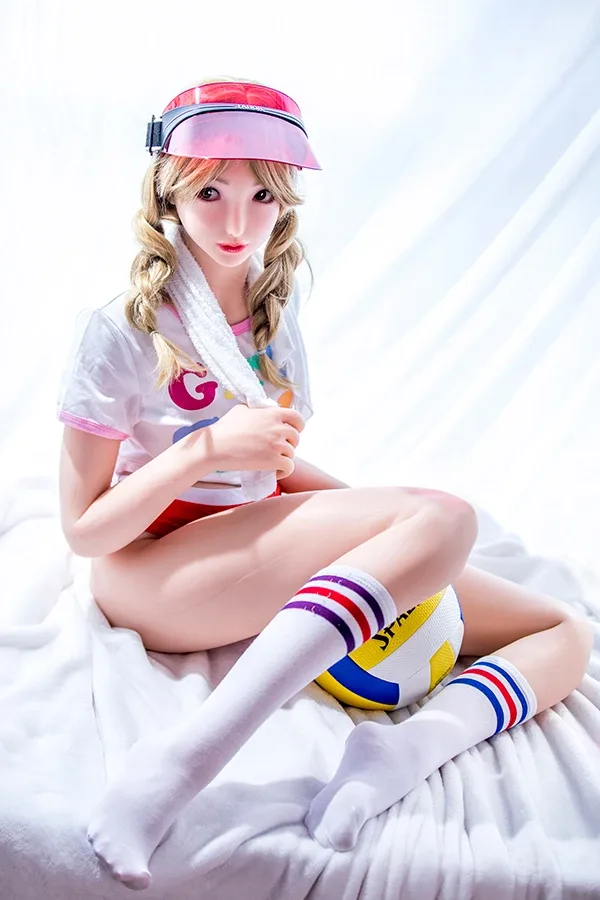 158cm B-cup Silicone Blonde Sex Doll Pao view 4