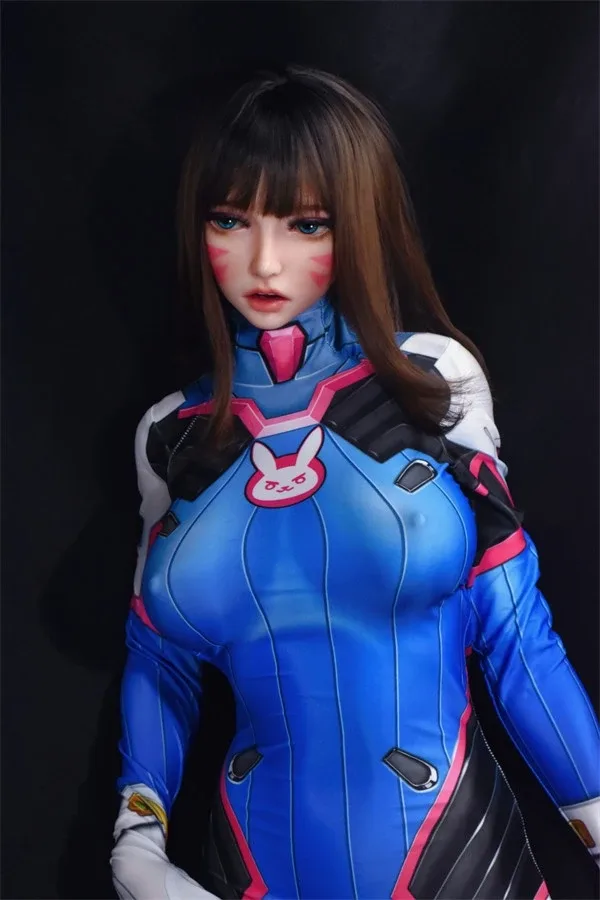 Lifelike Cosplay Overwatch Dva Sex Doll Chloe 150cm view 4
