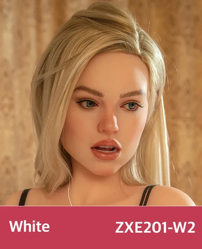 Zelex SLE Series ROS Silicone Head – White (Wig Version) view 5