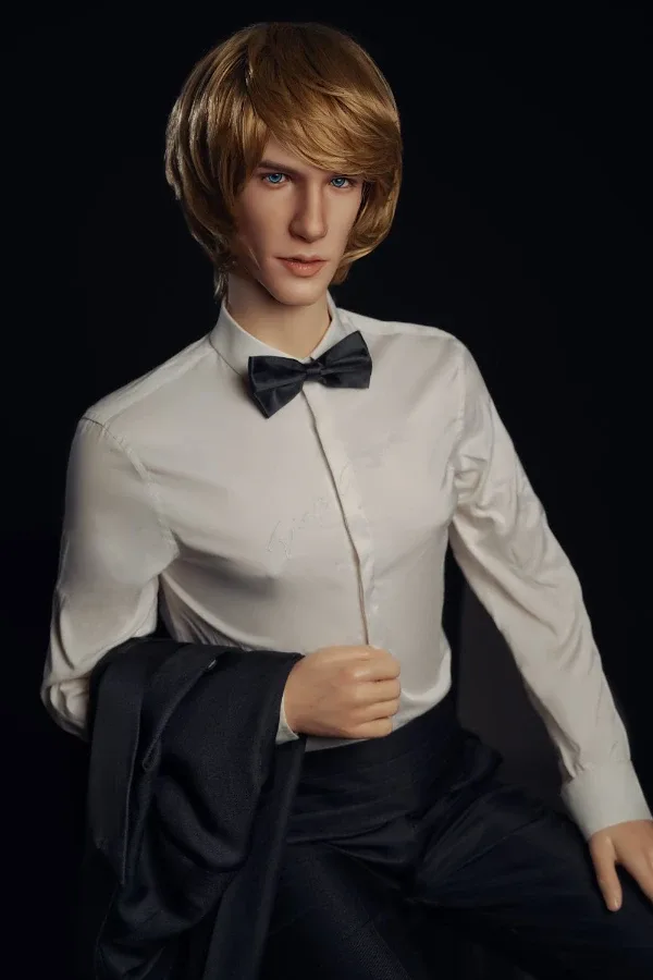 Handsome Elegant Blonde Silicone Male Sex Doll Richard 175cm (Movable Jaw With Oral Structure)