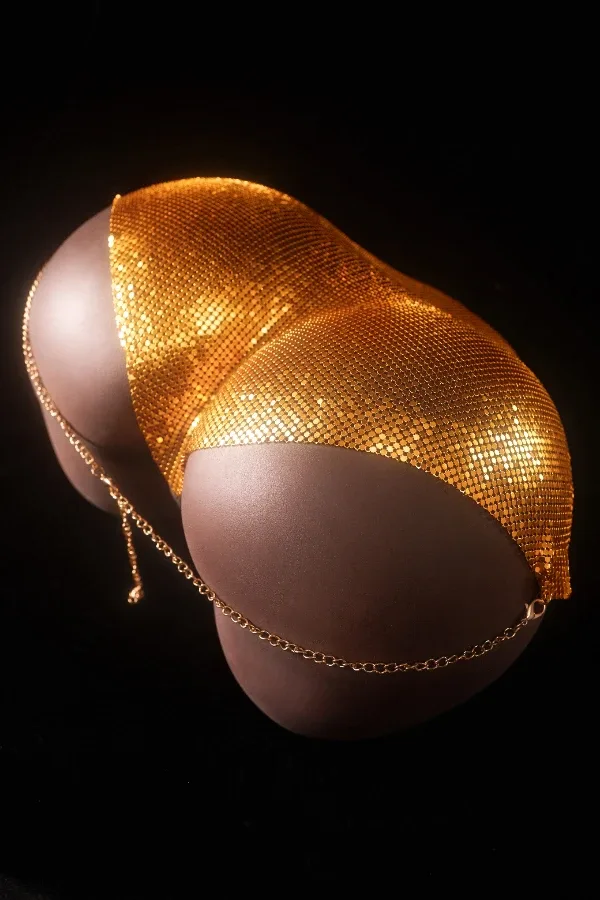 Cocoa Silicone Sex Doll Butt Torso view 2