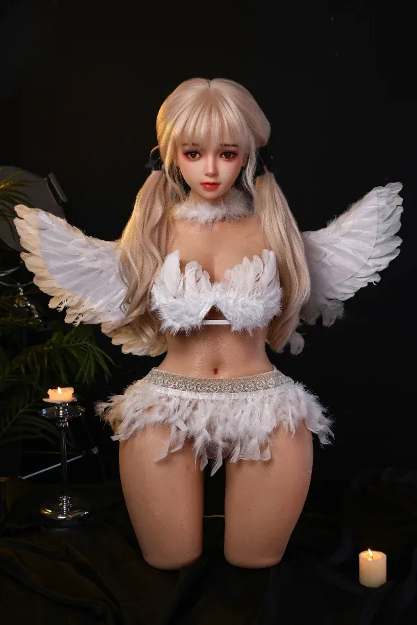 Real Skin Texture Silicone Blonde Sex Doll Torso Zoe 77cm (Replaceable with head)