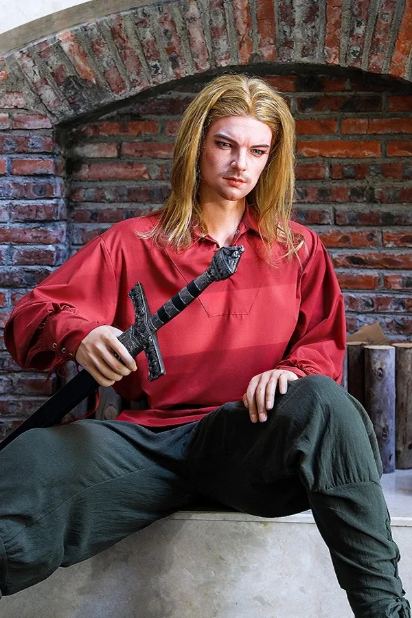 Super Realistic Blond Handsome Male Doll Benjamin 175cm