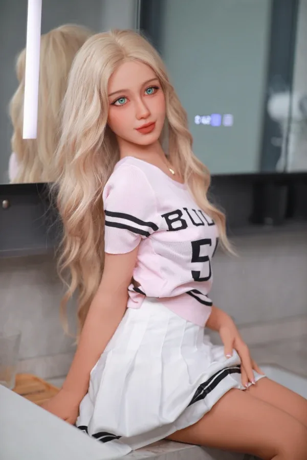 Blonde Skinny A Cup Sex Doll Anastasia 157cm view 4