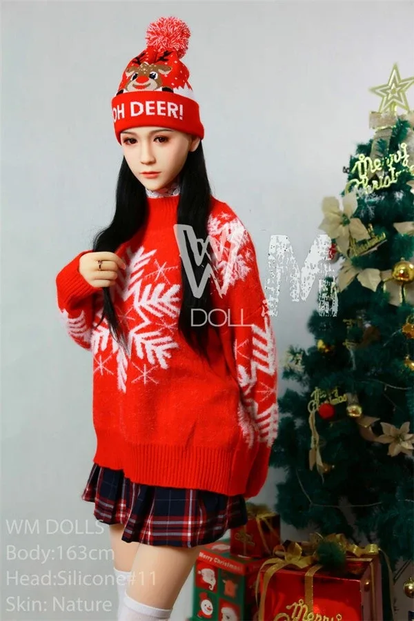 Super Realistic Christmas Dress Up Asian Sex Doll Layla 163cm view 3