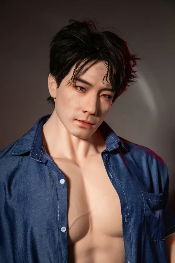 Full Silicone Muscle Chinese Male Sex Doll Qiao Yu 175cm / 5ft 9 (Movable Jaw With Oral Structure, Hair Transplant) view 2