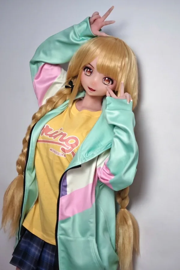 Pretty Blonde Anime Sex Doll Fujisaki Junko 148cm view 6