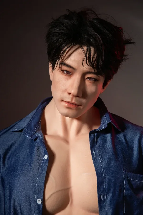 Full Silicone Muscle Chinese Male Sex Doll Qiao Yu 175cm / 5ft 9 (Movable Jaw With Oral Structure, Hair Transplant) view 3