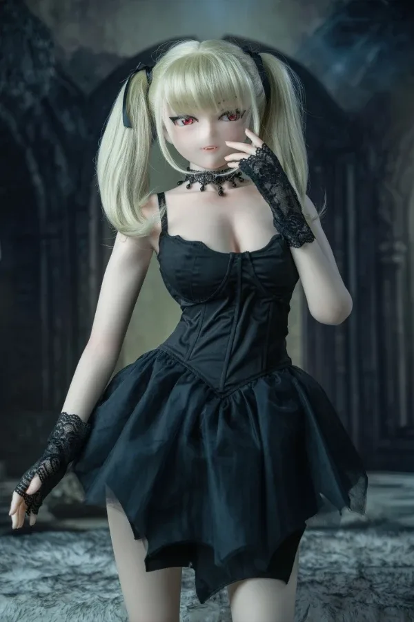 New Silicone Blonde Anime Sex Doll Abby 148cm