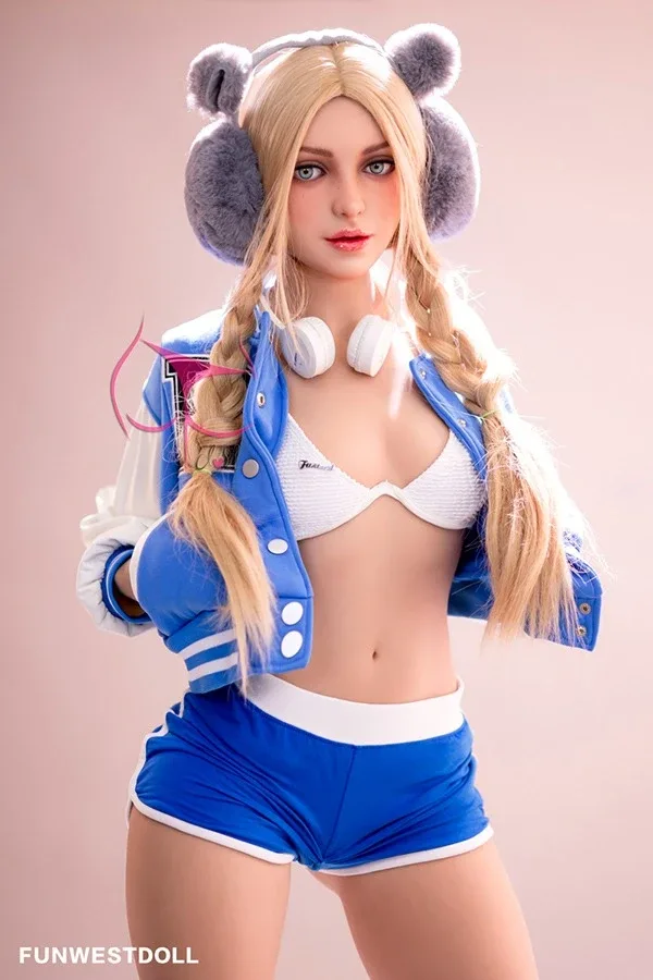 Realistic Small Tits Big Booty Blonde Sex Doll Ember 159cm view 2