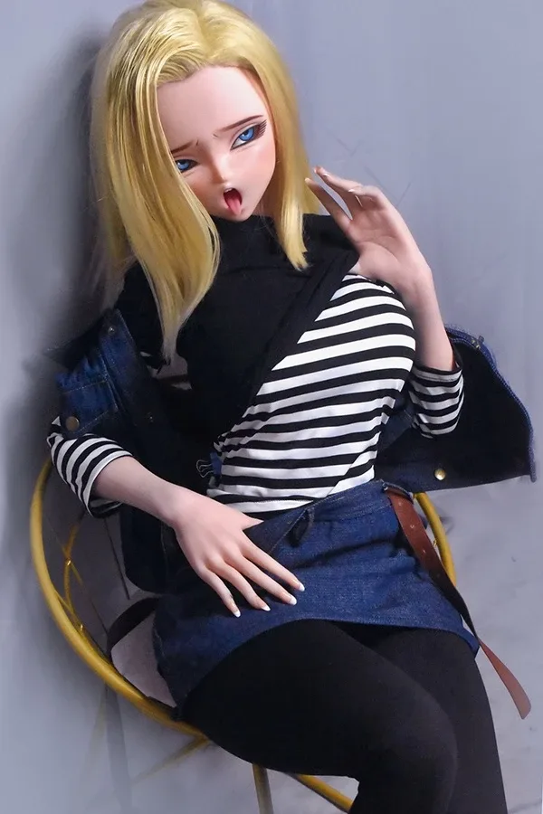 High-end Animation Silicone Android 18 Sex Doll Lazuli 148cm view 5