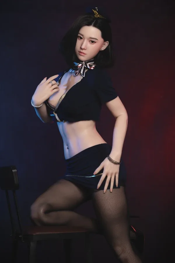 Fair Skin Asian Chinese Black Hair Silicone Sex Doll Alessia 168cm view 3