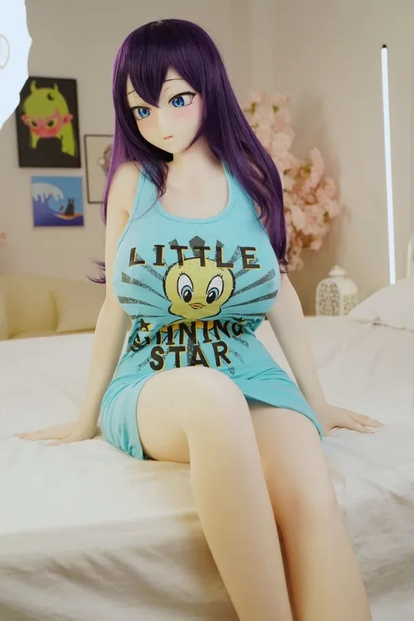 STPE Purple Hair Anime Sex Doll BBW Sex Doll Akane 150cm view 6