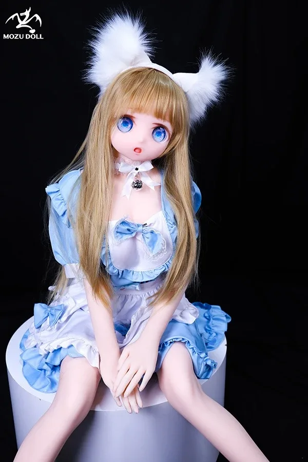 Cute Anime Blonde Sex Doll Kelly 145cm (Free Doll Same Clothes) view 2