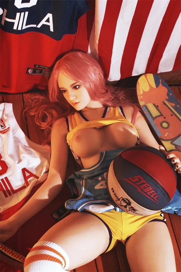 Pink Hair Basketball Baby Sex Doll Remy 168cm view 2