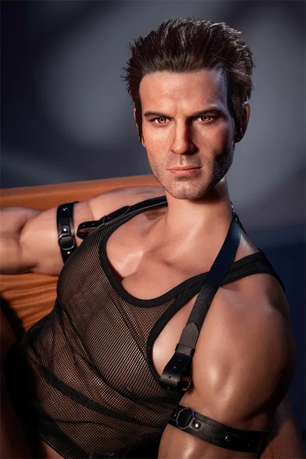 Lifelike Mature Muscle Silicone Male Sex Doll John 168cm view 2