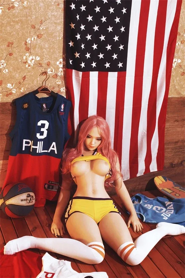 Pink Hair Basketball Baby Sex Doll Remy 168cm view 5