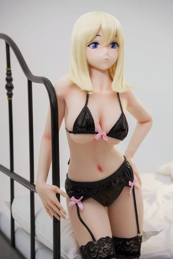 Cute Blonde Manga Sex Doll ShioriA 148cm view 3