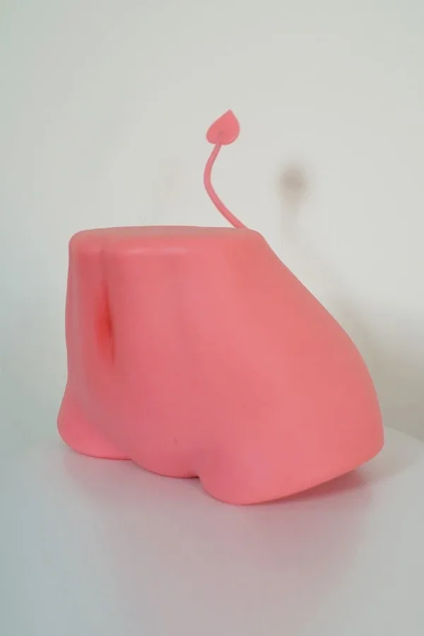 Red Silicone Succubus Sex Doll Butt view 2