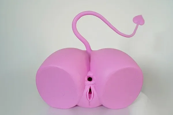 Pink Silicone Succubus Sex Doll Butt view 6