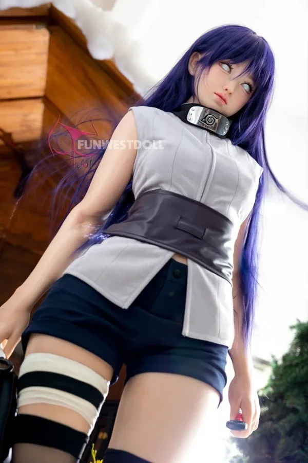 Silicone Anime Naruto Hinata Sex Doll 159cm Violet(Real Skin Texture, Soft Head, Free Clothes) view 2