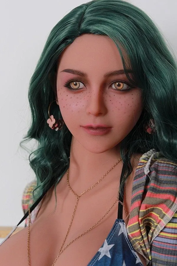 Full Size Green Hair Sex Doll Elodie 163cm view 4