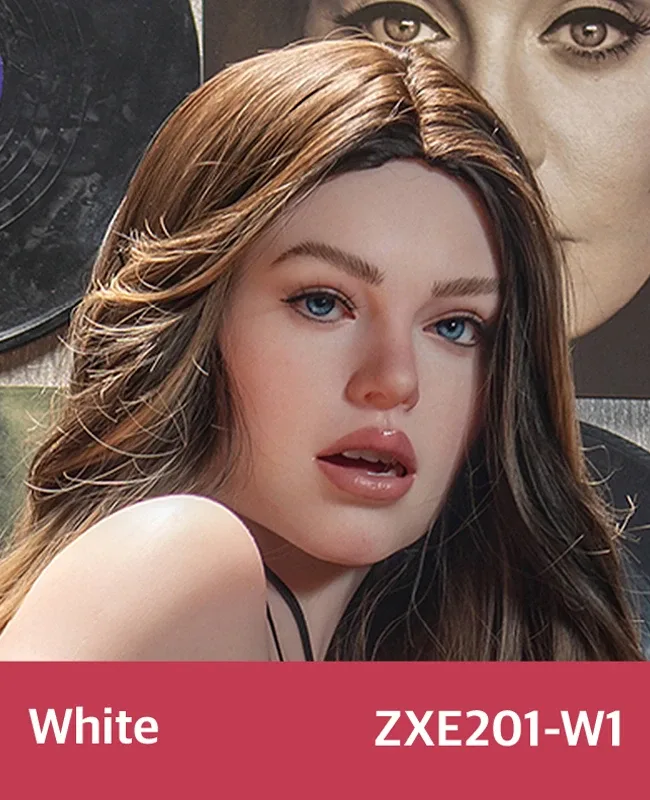 Zelex SLE Series ROS Silicone Head – White (Wig Version) view 4