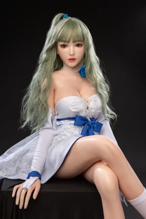 Beautiful Green Haired Sex Doll Lillian 161cm (Silicone Head) view 5
