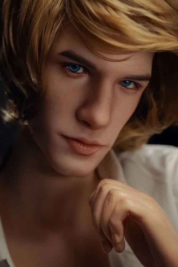 Handsome Elegant Blonde Silicone Male Sex Doll Richard 175cm (Movable Jaw With Oral Structure) view 5