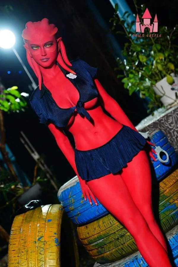 Red-skinned Alien Seductive Sex Doll Braelyn 160cm view 5