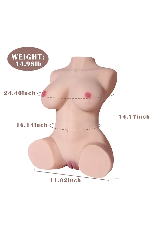 14.98lb Lifelike Female Sex Doll Torso
