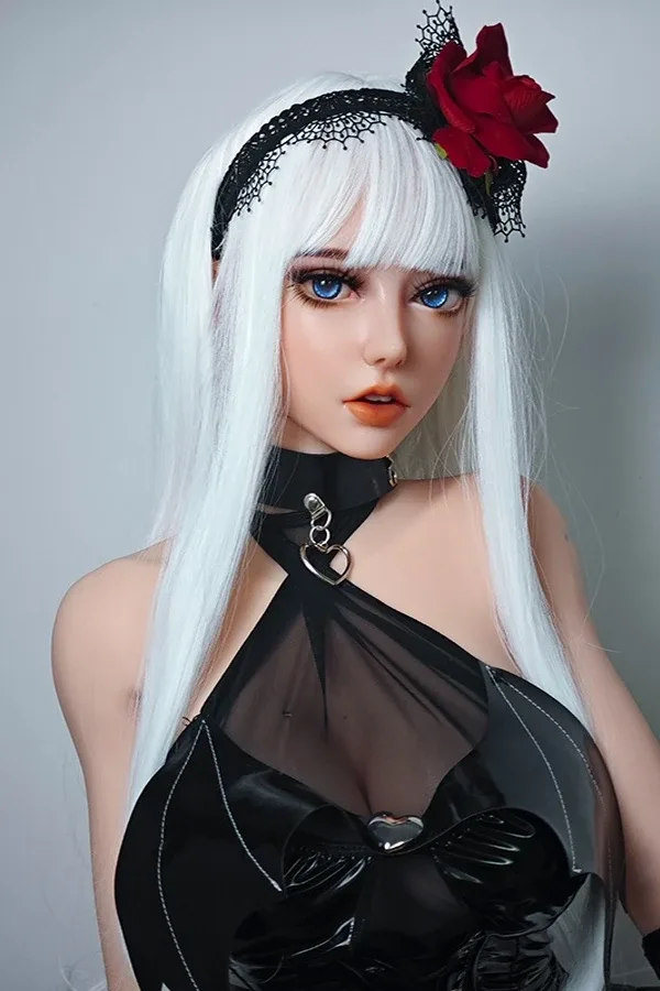 Silver Long Hair Anime Manga Silicone Sex Doll Maggie 150cm view 4