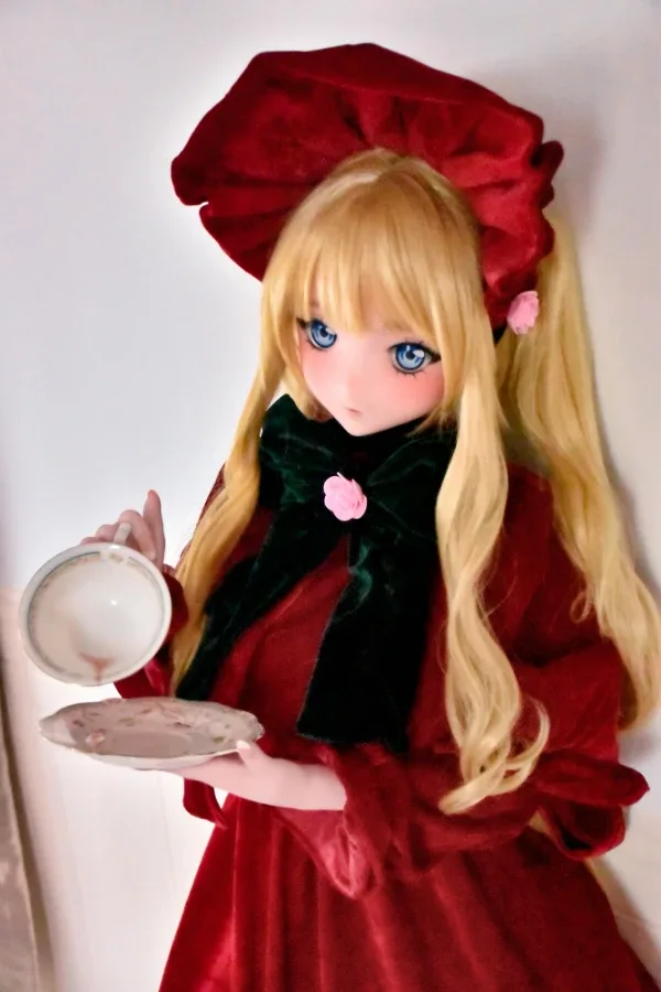 Cute Blonde Manga Sex Doll Utashiro Shiori 148cm view 2