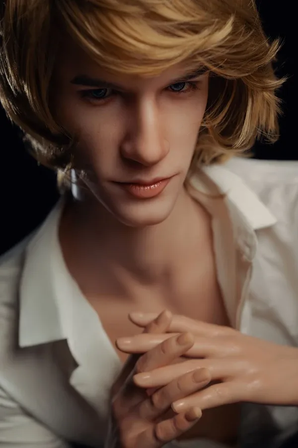 Handsome Elegant Blonde Silicone Male Sex Doll Richard 175cm (Movable Jaw With Oral Structure) view 4