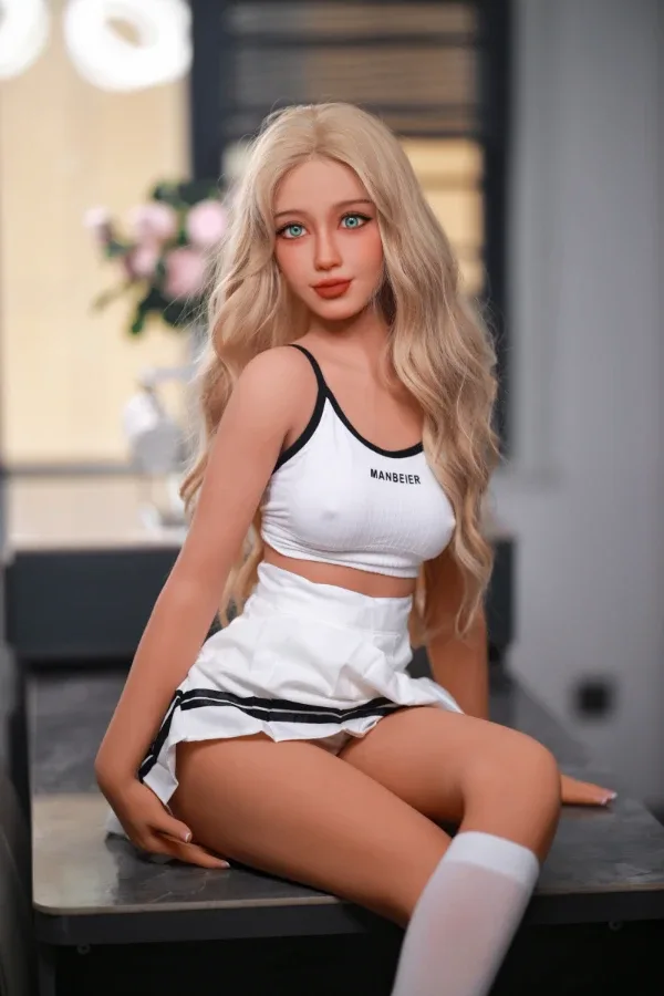 Blonde Skinny A Cup Sex Doll Anastasia 157cm view 2