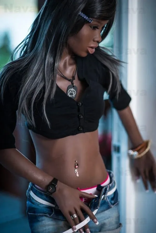 Skinny Small Boob African Sex Doll Tiffany 168cm view 4