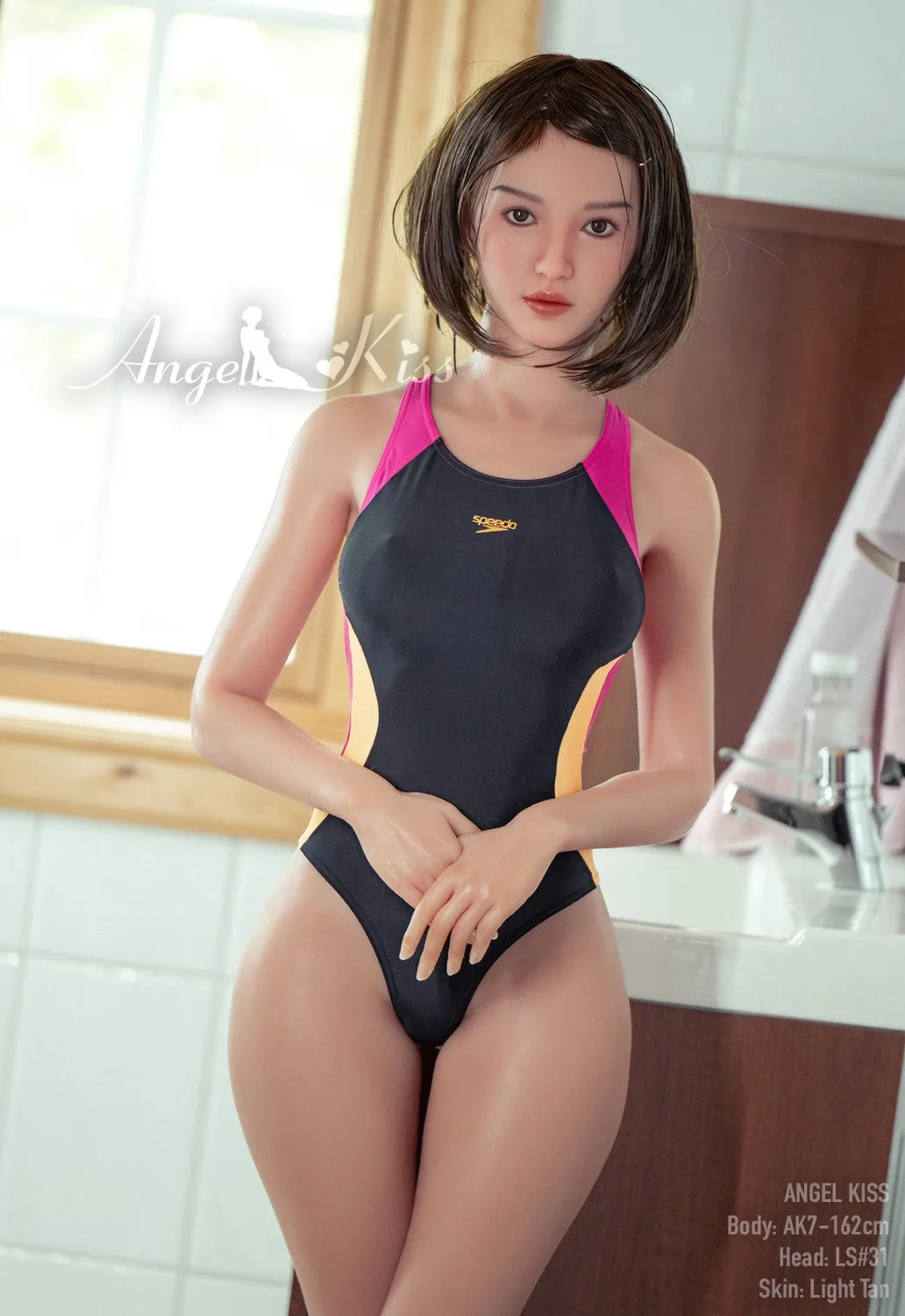 Small Breasted Skinny Swimming Coach Sex Doll 162cm view 5