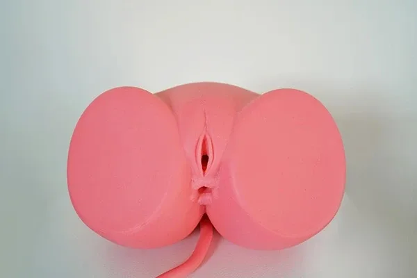 Red Silicone Succubus Sex Doll Butt view 4
