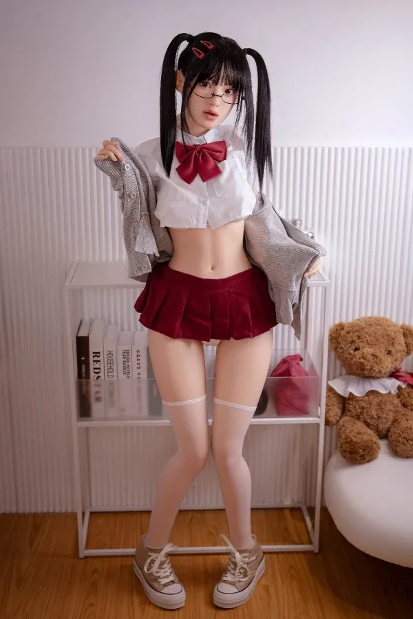 Cute Black Hair Full Silicone Sex Doll Jazmin 148cm (Movable Jaw With Oral Structure) view 4