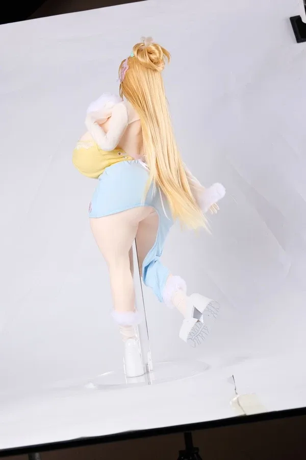 Silicone Fair-Skinned Blonde Huge Boobs Sex Doll Mia 66cm (Free Clothes) view 6