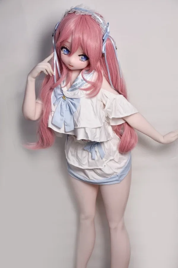 Super Cute Pink Hair Anime Manga Sex Doll Molly 148cm view 4