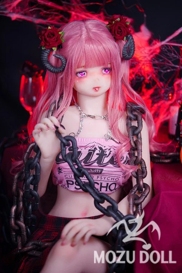 Red Haired Demon Anime Sex Doll Emma 145cm (Free Doll Same Clothes)