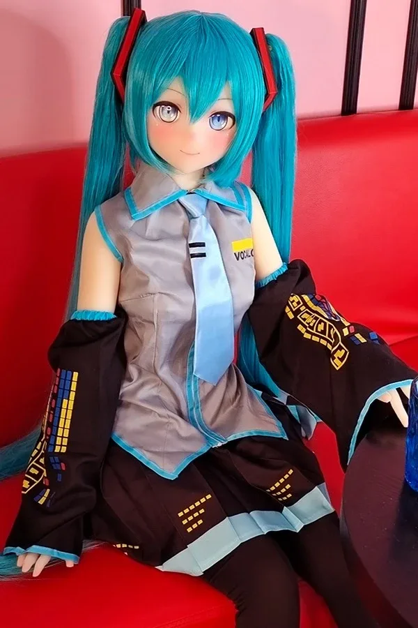 Blue Twin Ponytail Anime Sex Doll Hatsune Miku 145cm