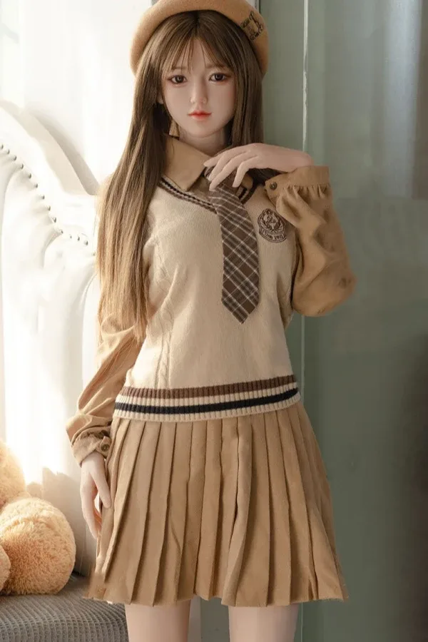 Innocent Gentle Asian Japanese Sex Doll Alena 150cm (Silicone Head) – Replaceable with Head and Body view 3