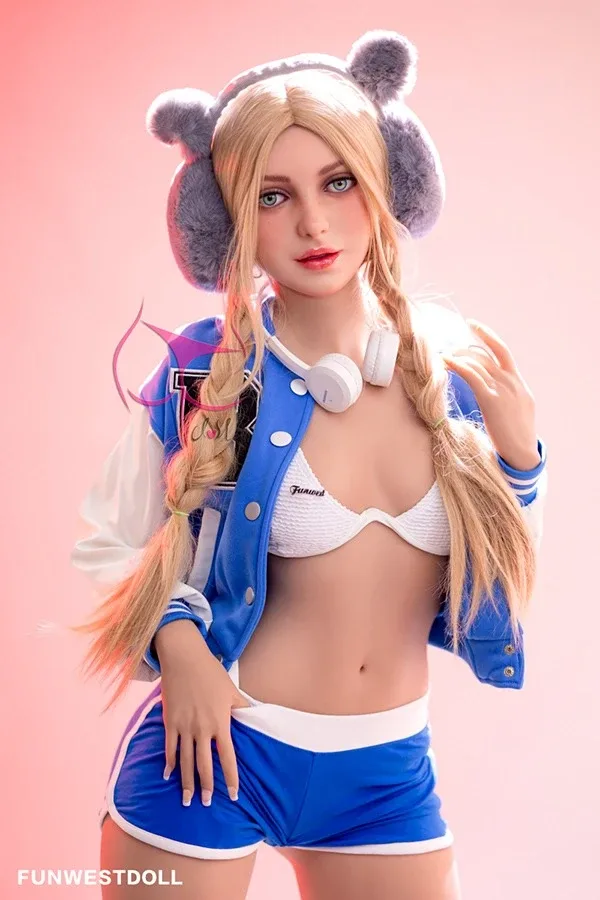 Realistic Small Tits Big Booty Blonde Sex Doll Ember 159cm view 3