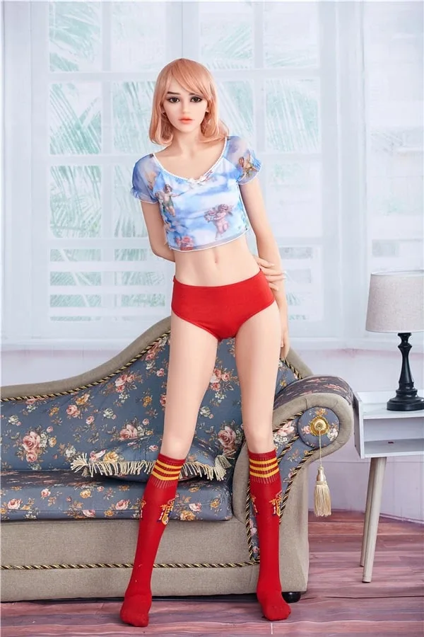 Lifelike Full-size Small Breast Redhead Love Doll Emily 165cm view 6