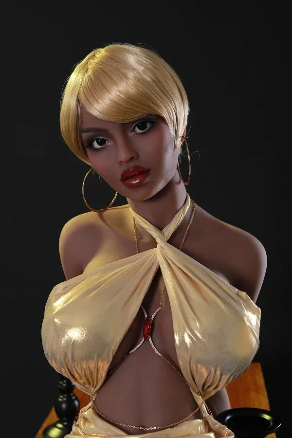 Busty Blonde African Sex Doll Tiana 158cm view 3