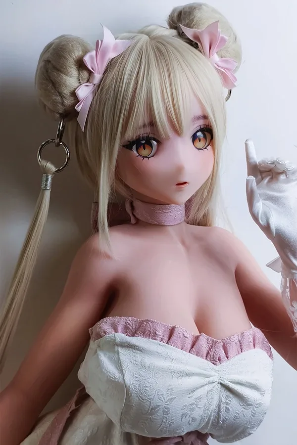 Blonde Pretty Anime Sex Doll Utashiro Shiori 148cm view 3
